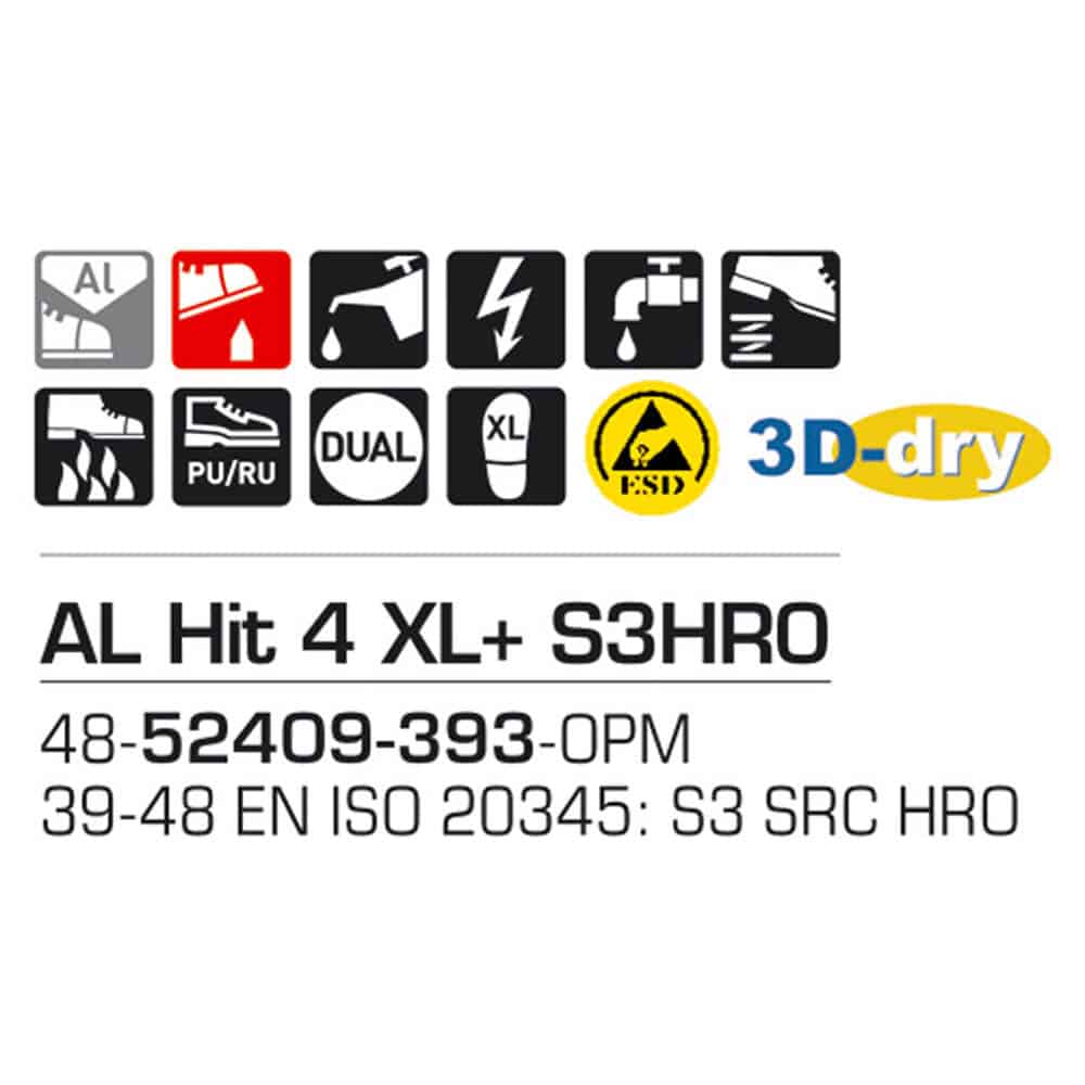 Sievi AL Hit 4 XL+ S3HRO turvakengät - Image 7