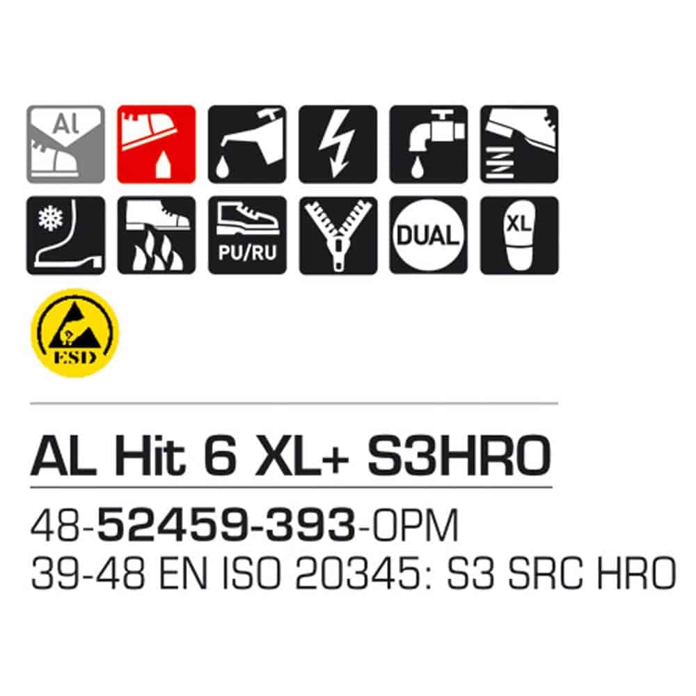 Sievi AL Hit 6 XL+ S3HRO turvakengät - Image 6