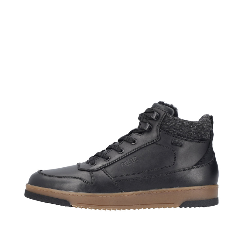 Rieker N4904 Scarpa Ginnastica In Pelle Clarino - Autunno Inverno, Tacco 3,5 Cm - 2