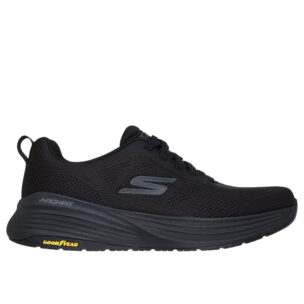 Skechers Slip-Ins 217002/BBK – sporttisen tyylikkäät mustat lenkkarit, joissa vedenpitävä suoja, Memory Foam -mukavuus ja Hands Free -pukemisen helppous