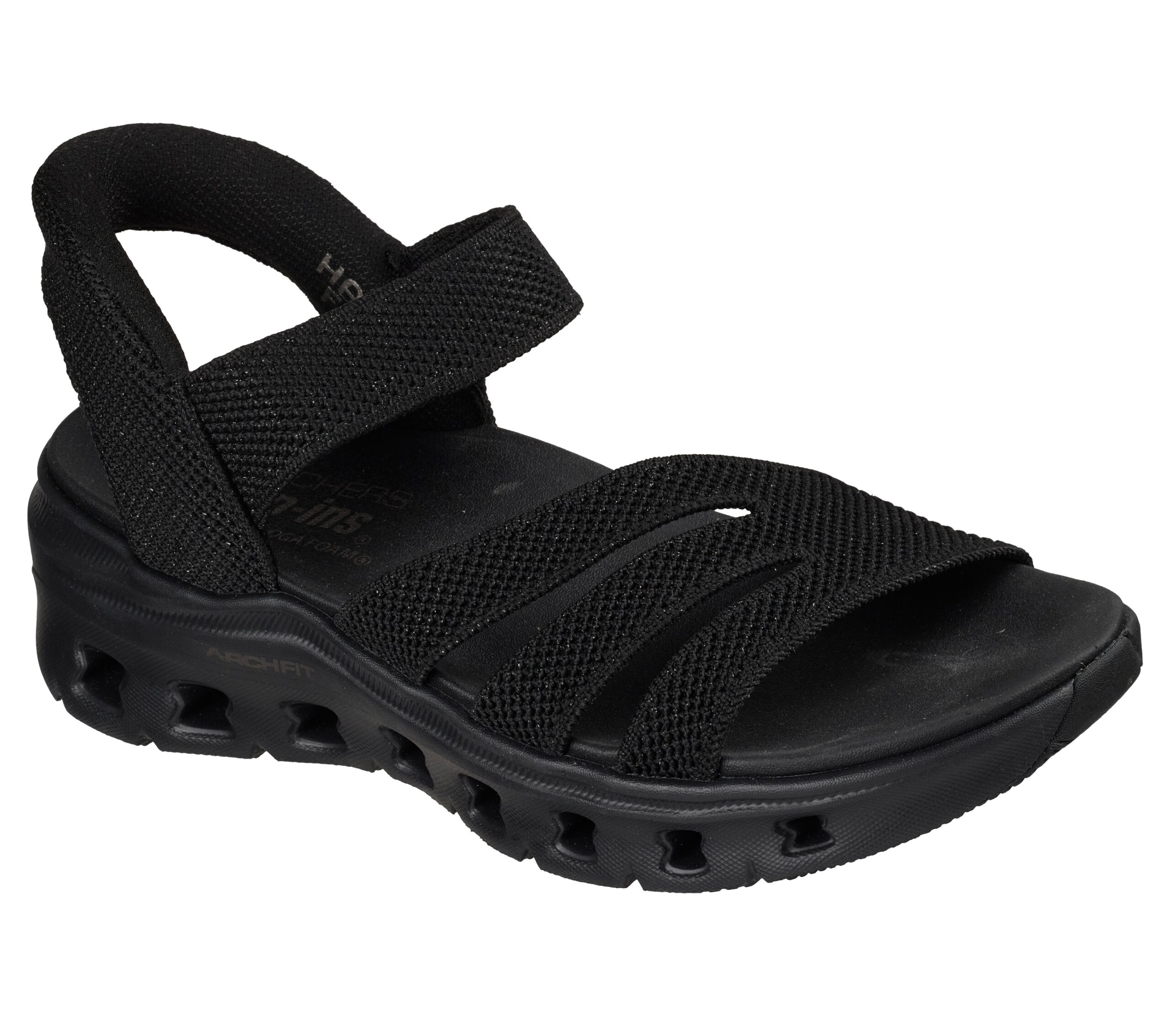 Skechers Slip-ins: Arch Fit Glide-Step Pro Sandal - Ace - Black - Image 2