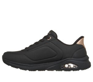 Skechers Arch Fit UNO Relaxing On Air, mustat naisten Slip-ins-kengät.