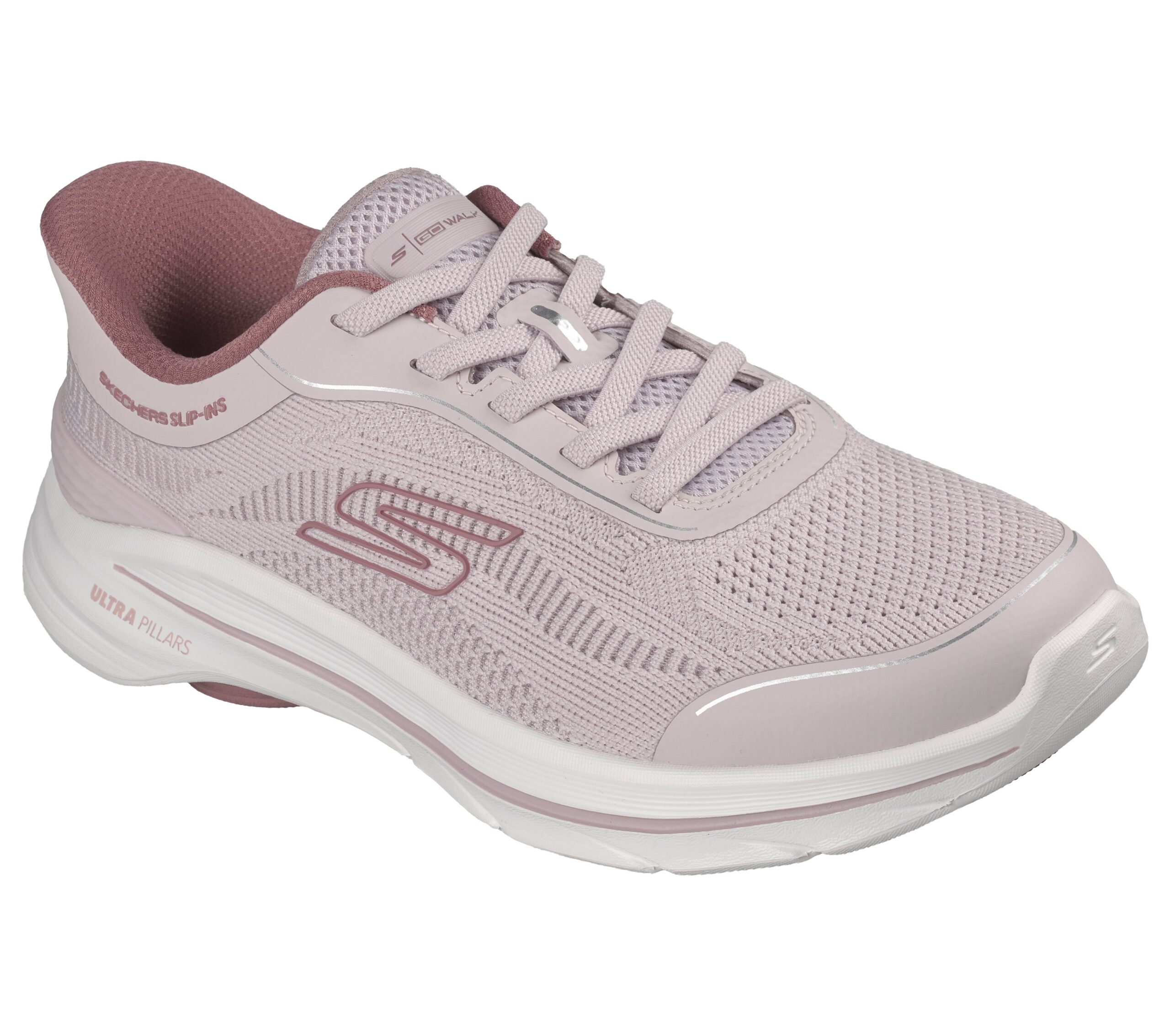 Roosanvioletti naisten Skechers 125935 MVE Slip-ins GO WALK 8 Rylee -kävelykenkä.