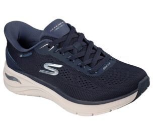 Tummansininen naisten Skechers 150887 NVY Slip-ins Arch Fit 3.0 True Step -kävelykenkä.