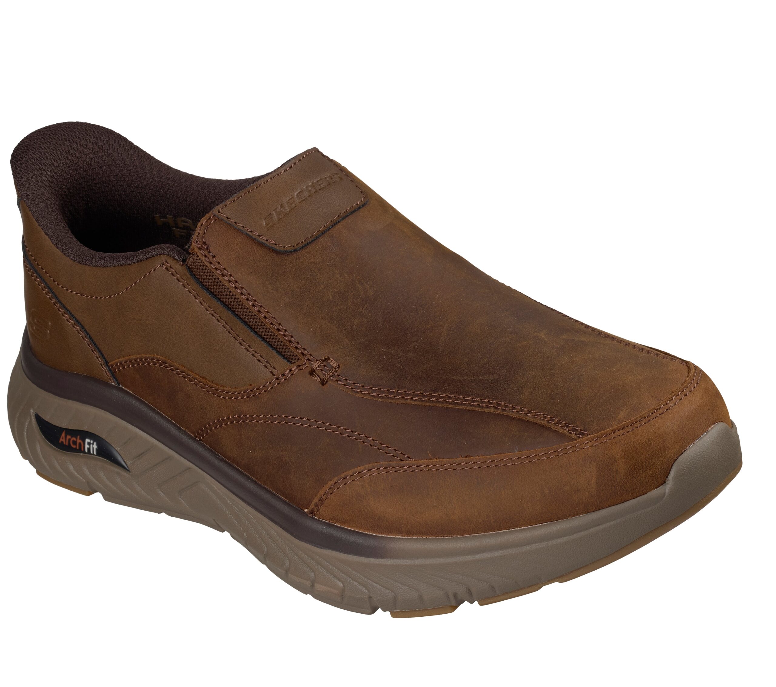 Skechers Relaxed Fit: Slip-ins: Arch Fit Crosser - Oak - Brown - Image 3