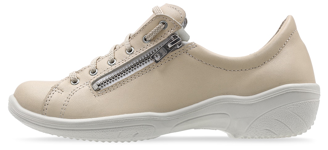 Sievi Salla XL beige kävelykenkä nauha-vetoketju - Image 2