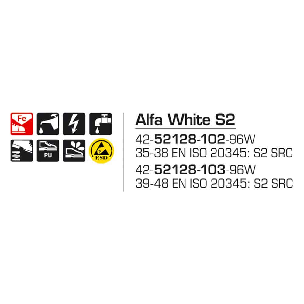 Sievi Alfa White S2 turvakengät - Image 14