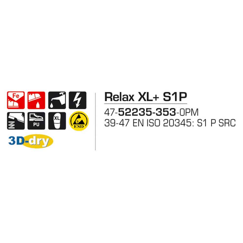 Sievi Relax XL S1P turvakengät - Image 13