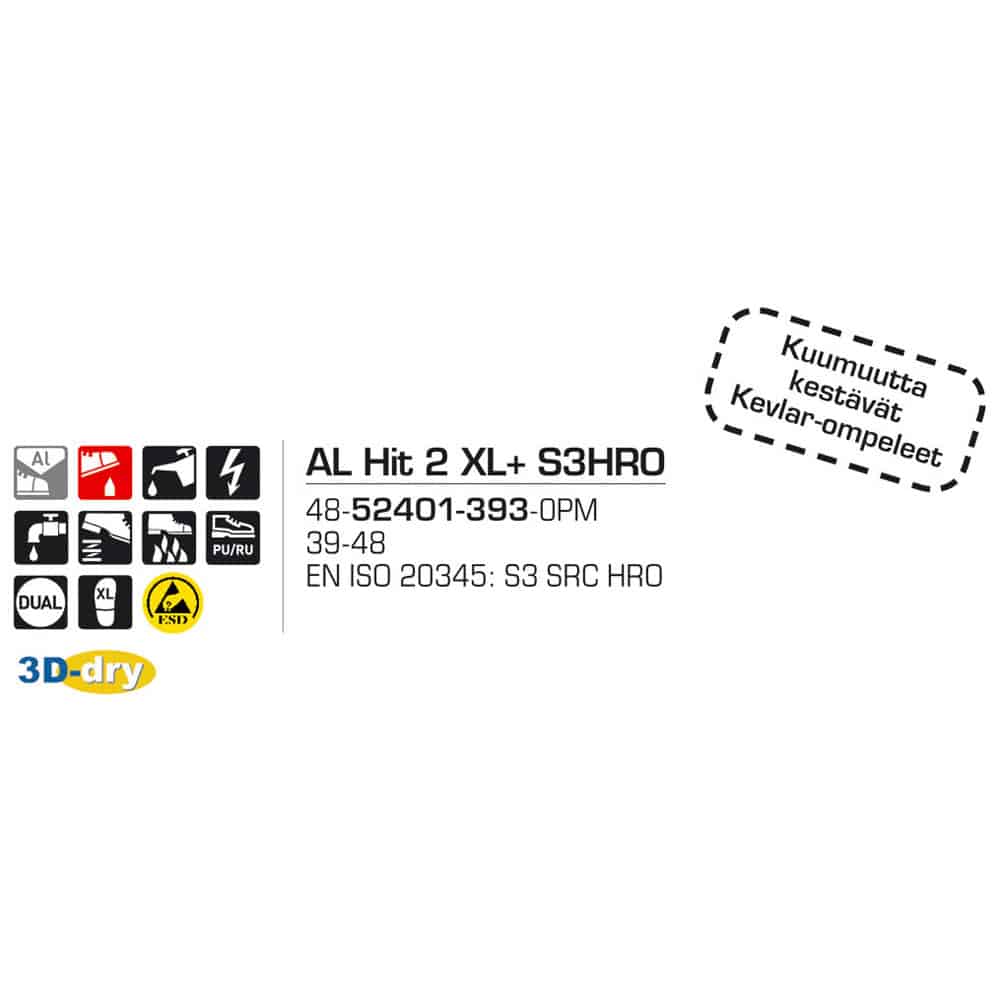 Sievi AL Hit 2 XL+ S3HRO turvakengät - Image 13