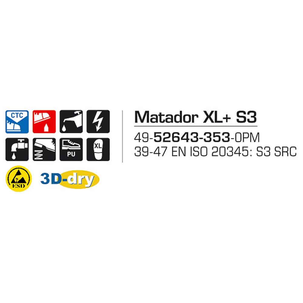 Sievi Matador XL+ S3 turvakengät - Image 15