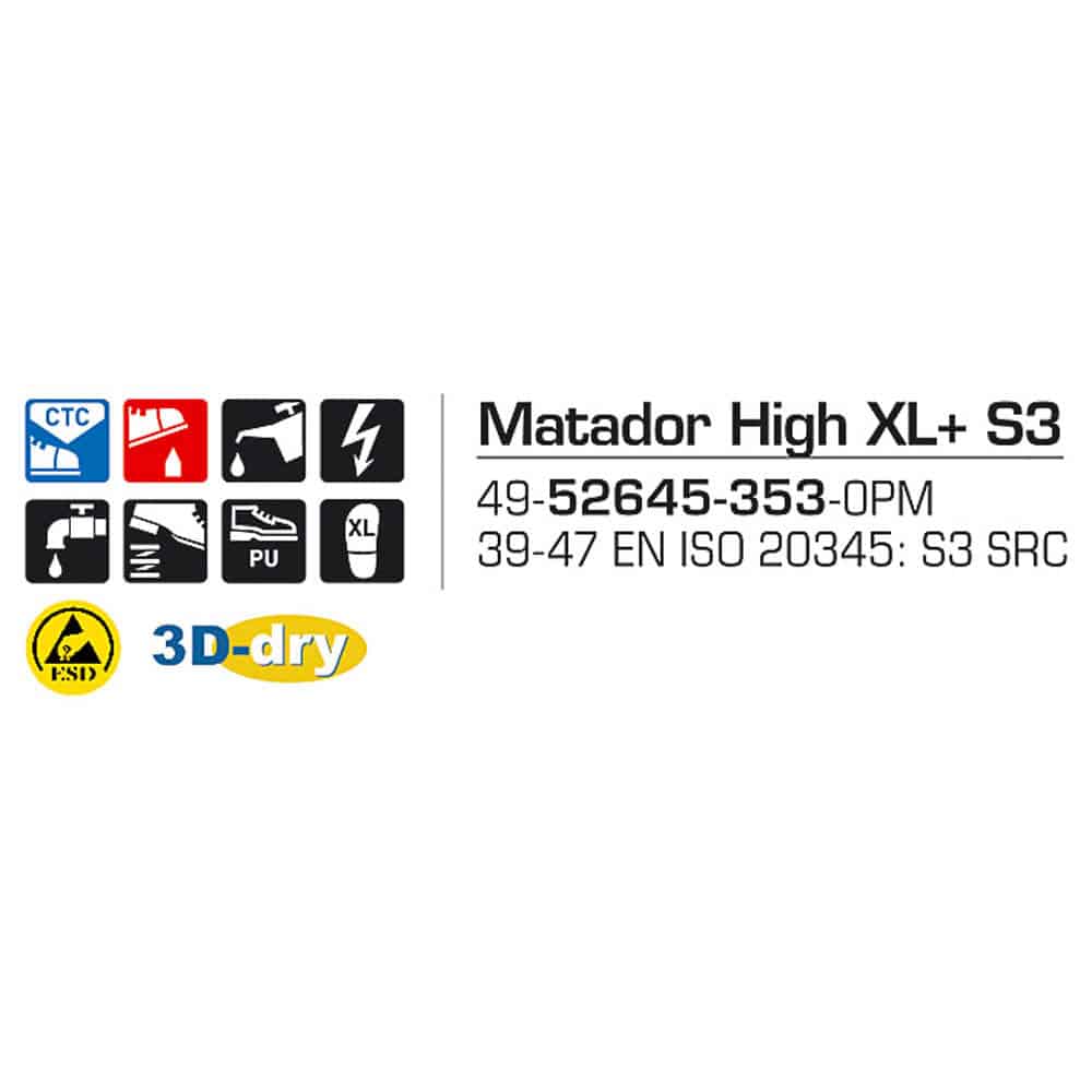 Sievi Matador High XL+ S3 turvakengät - Image 17
