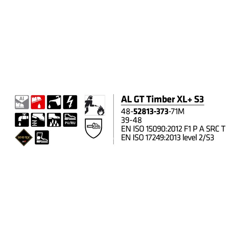Sievi AL GT Timber XL+ S3HRO goretex viiltosuojatut metsurin turvakengät F1PA - Image 9