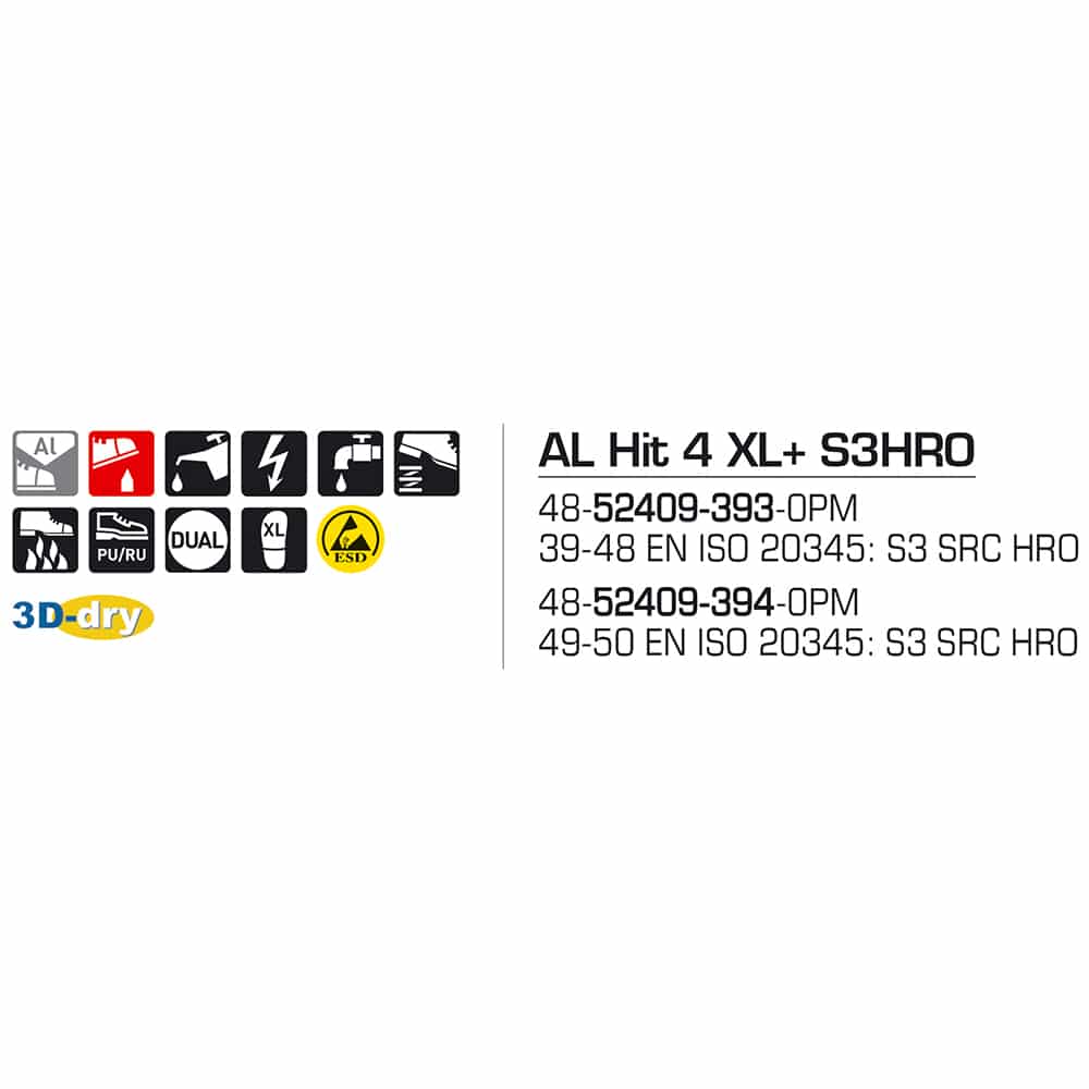 Sievi AL Hit 4 XL+ S3HRO turvakengät - Image 17