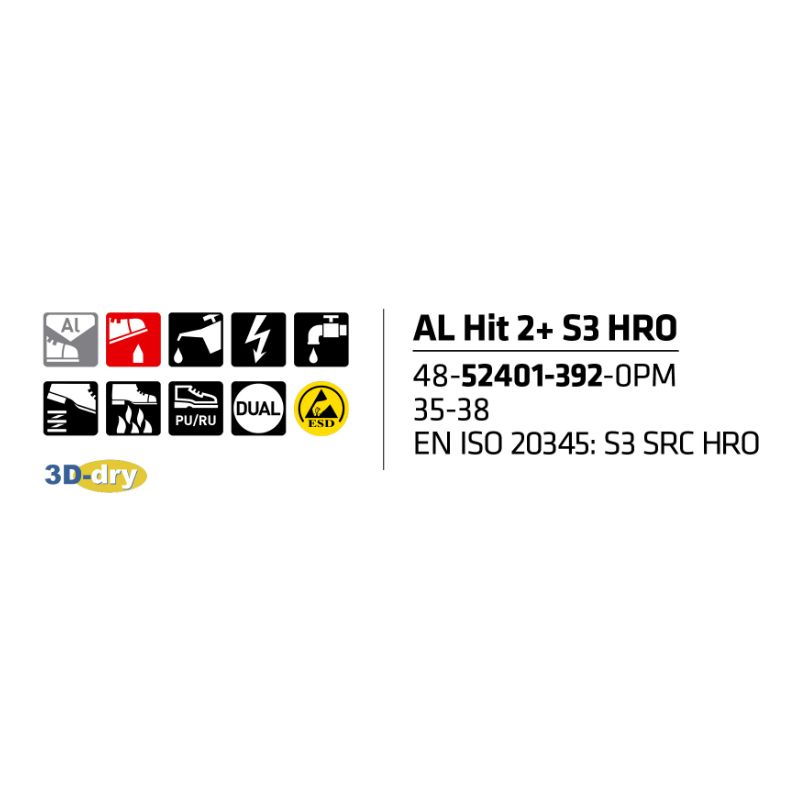Sievi AL Hit 2 XL+ S3HRO turvakengät - Image 10