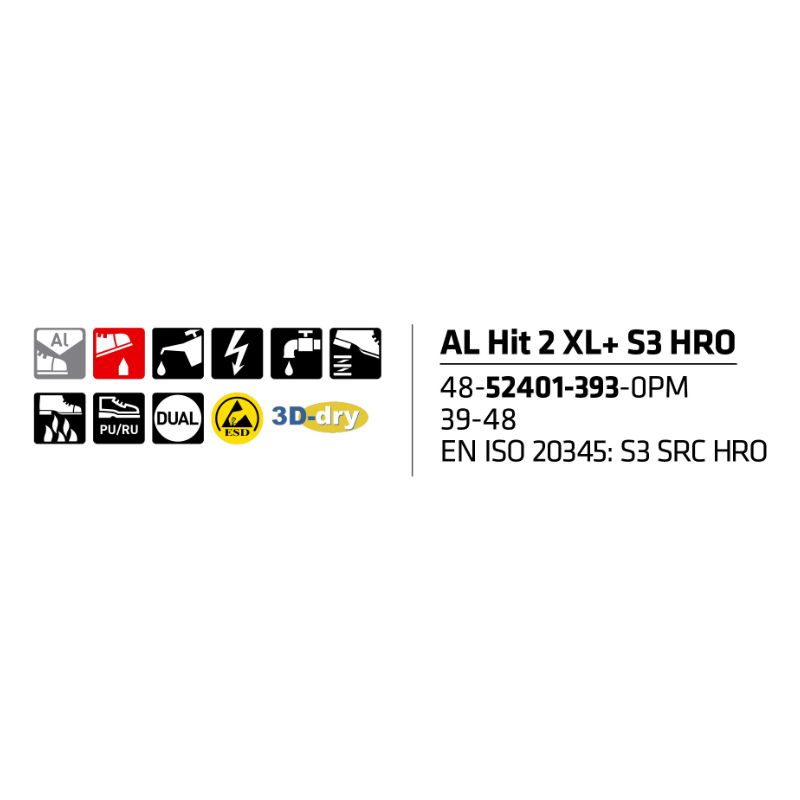 Sievi AL Hit 2 XL+ S3HRO turvakengät - Image 9