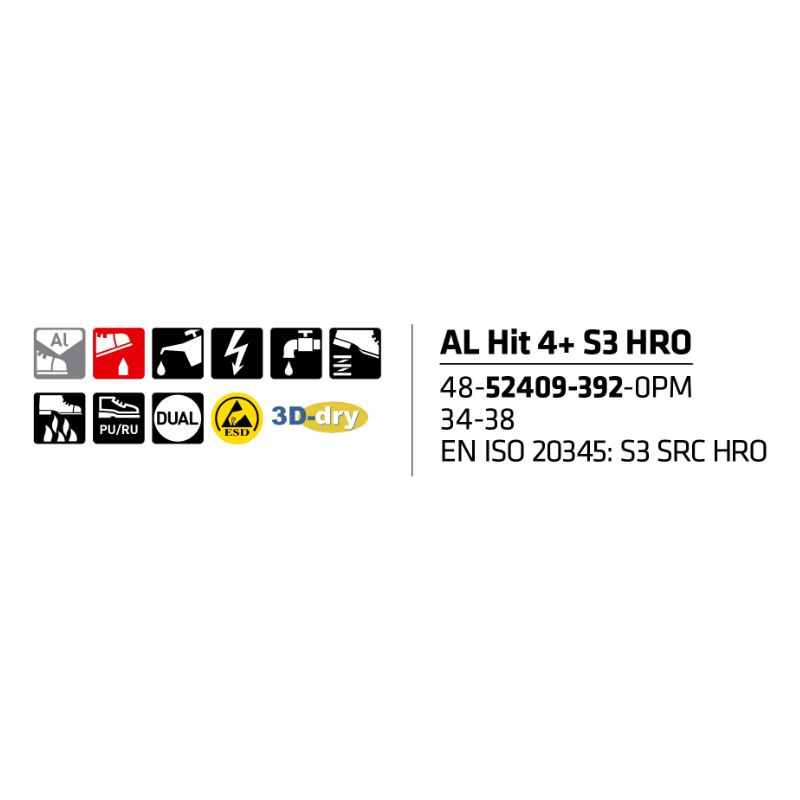 Sievi AL Hit 4 XL+ S3HRO turvakengät - Image 11
