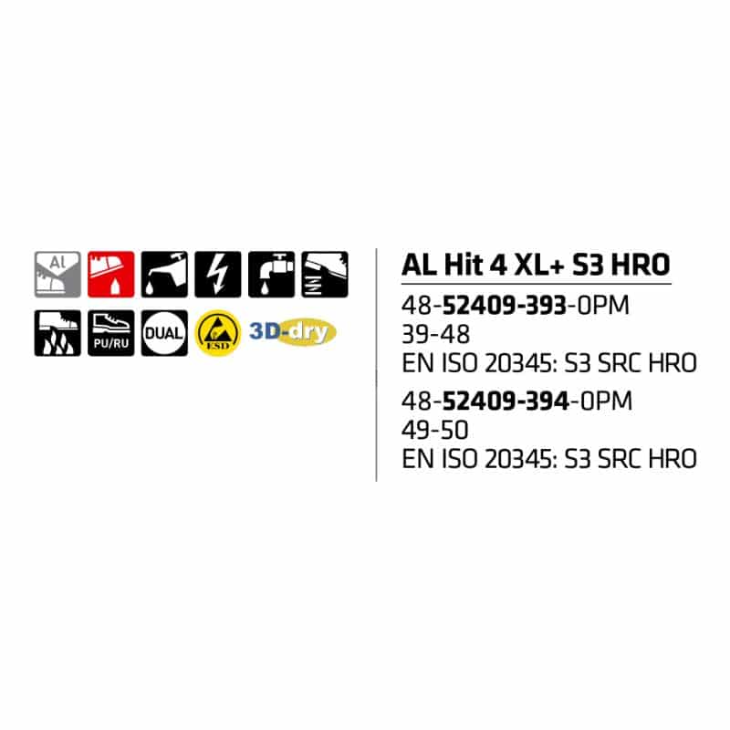 Sievi AL Hit 4 XL+ S3HRO turvakengät - Image 12