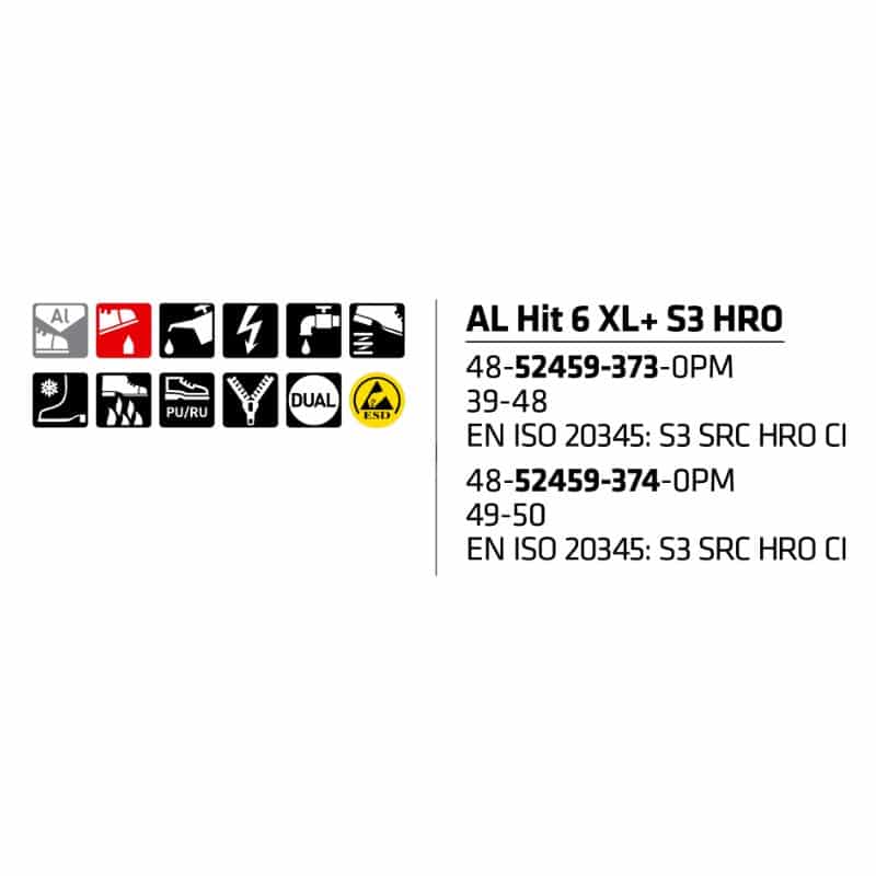 Sievi AL Hit 6 XL+ S3HRO turvakengät - Image 9