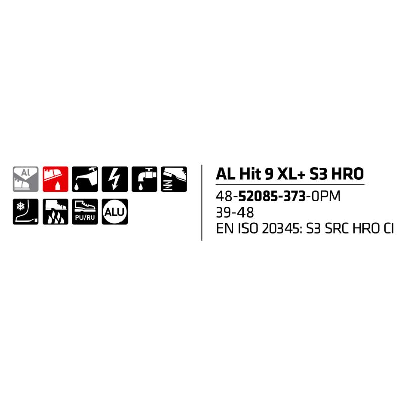 Sievi AL Hit 9 XL+ S3HRO turvakengät - Image 11