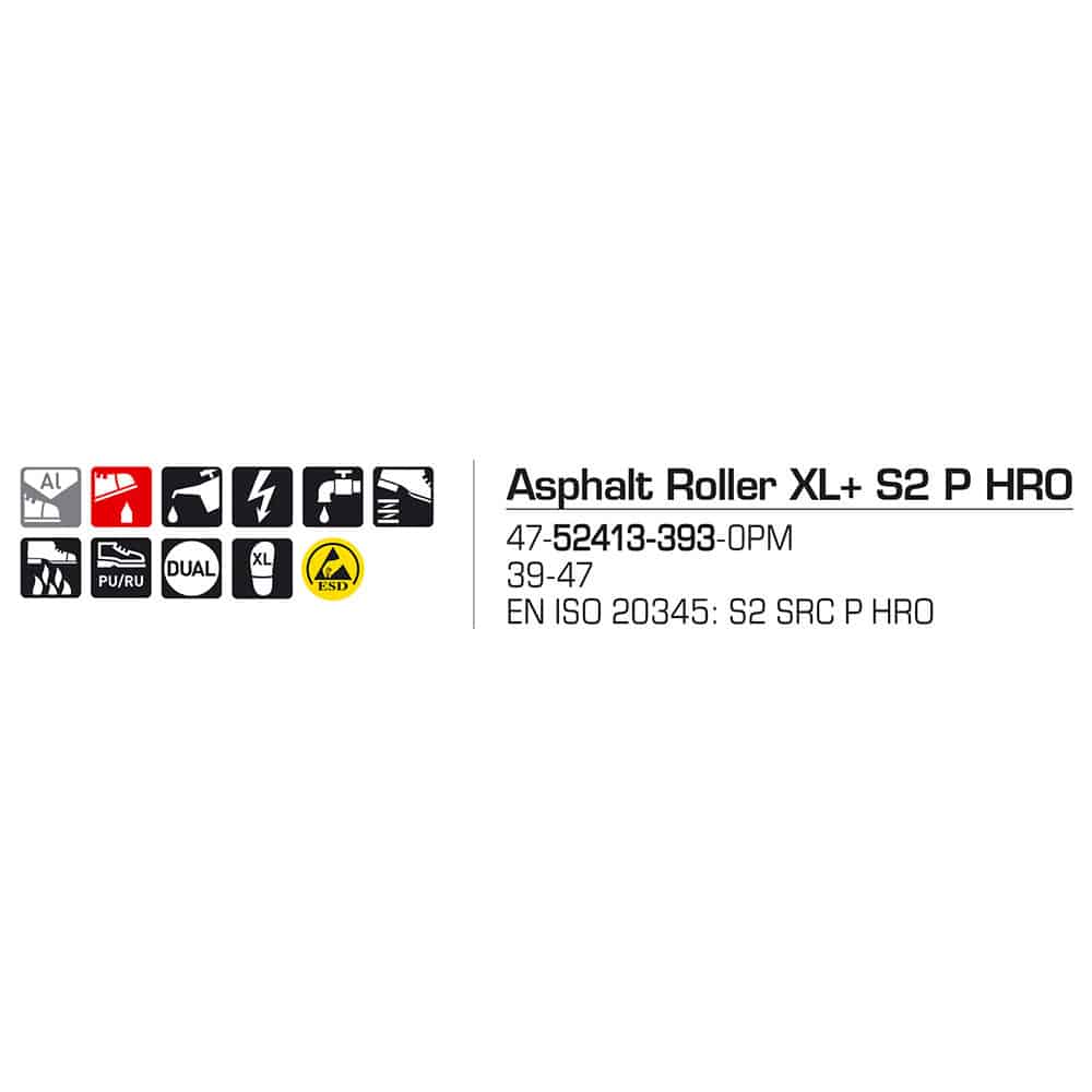 Sievi Asphalt Roller XL+ S2P HRO turvakengät BOA®-kiristysmekanismilla - Image 21