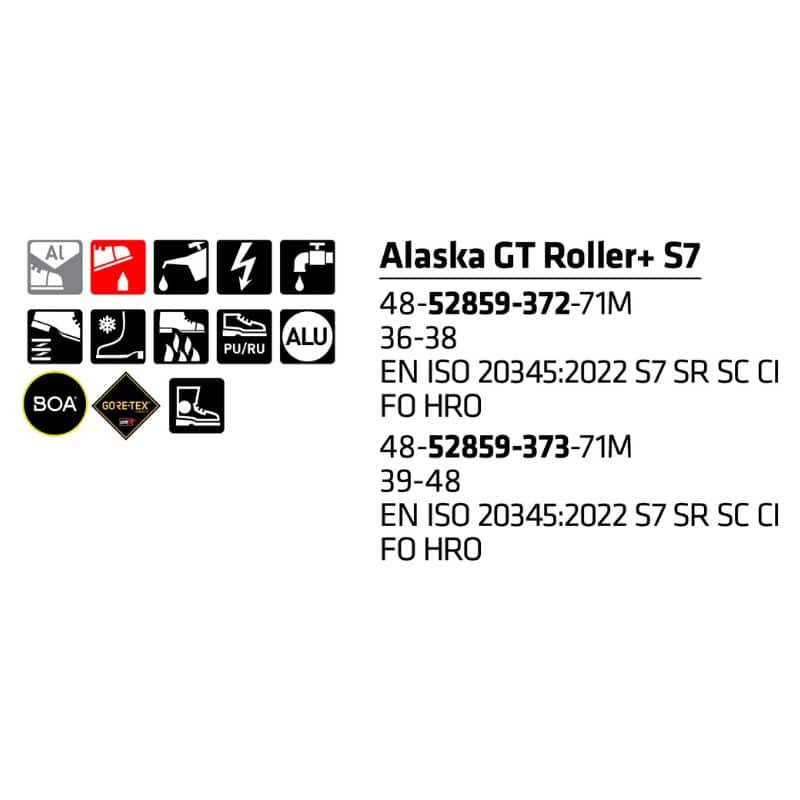 Sievi Alaska GT Roller XL+ S7 turvakengät BOA®-kiristysmekanismilla - Image 10
