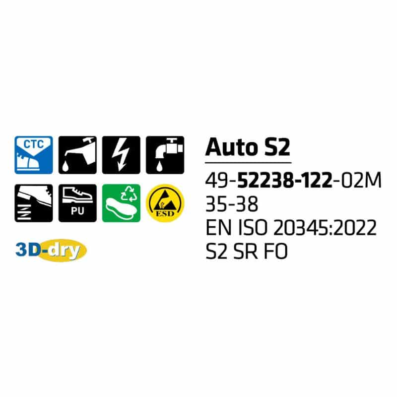 Sievi Auto XL S2 turvakengät - Image 13