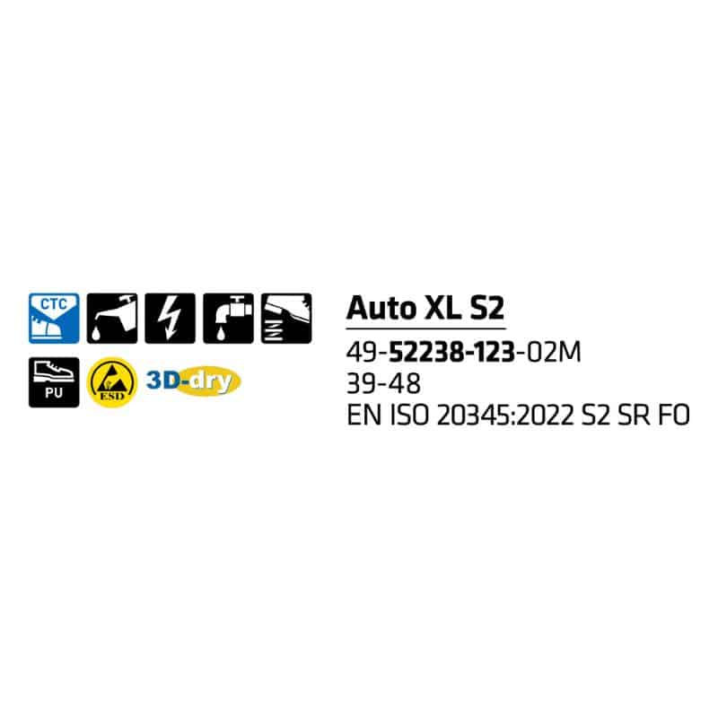 Sievi Auto XL S2 turvakengät - Image 12