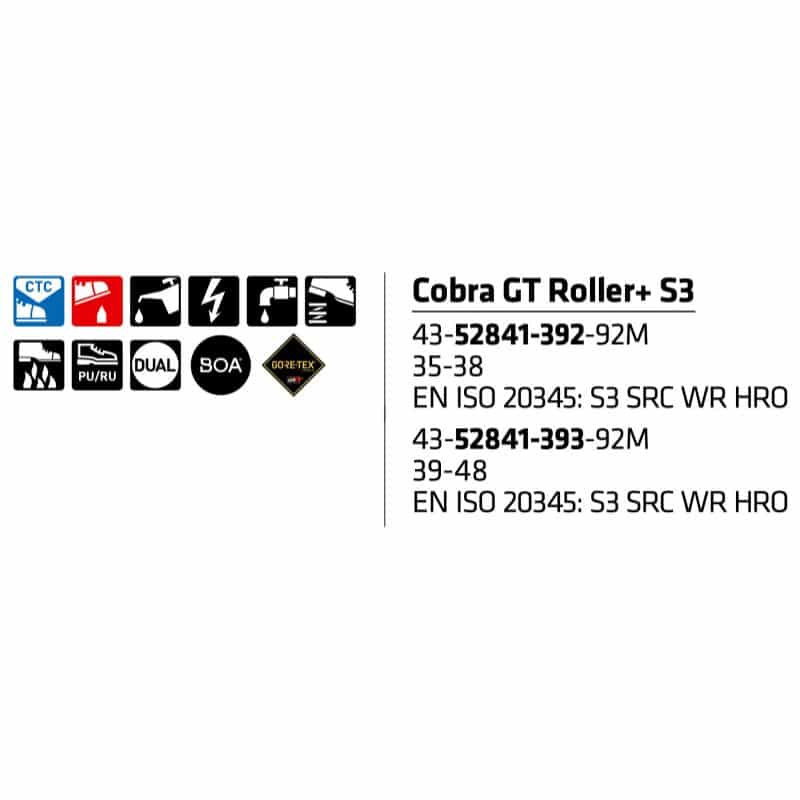 Sievi Cobra GT Roller+ S7 goretex turvakengät BOA®-kiristysmekanismilla - Image 6
