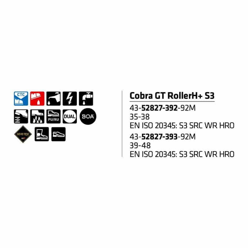 Sievi Cobra GT RollerH+ S7 goretex turvakengät BOA®-kiristysmekanismilla - Image 8