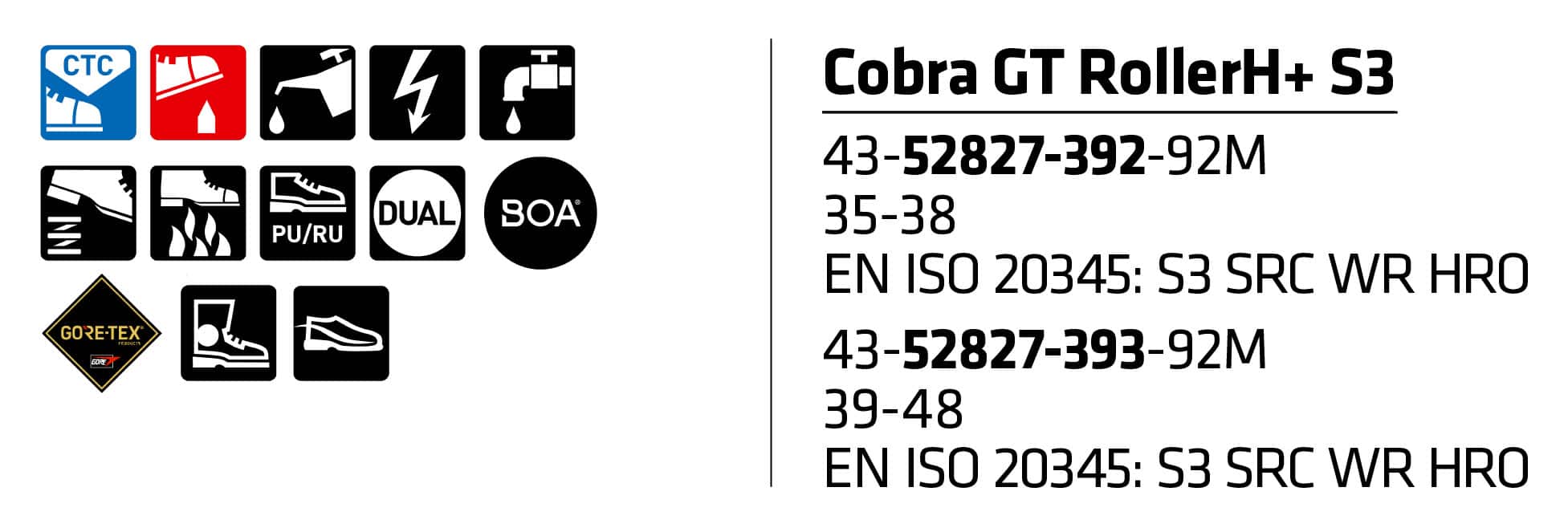 Sievi Cobra GT RollerH+ S7 goretex turvakengät BOA®-kiristysmekanismilla - Image 12