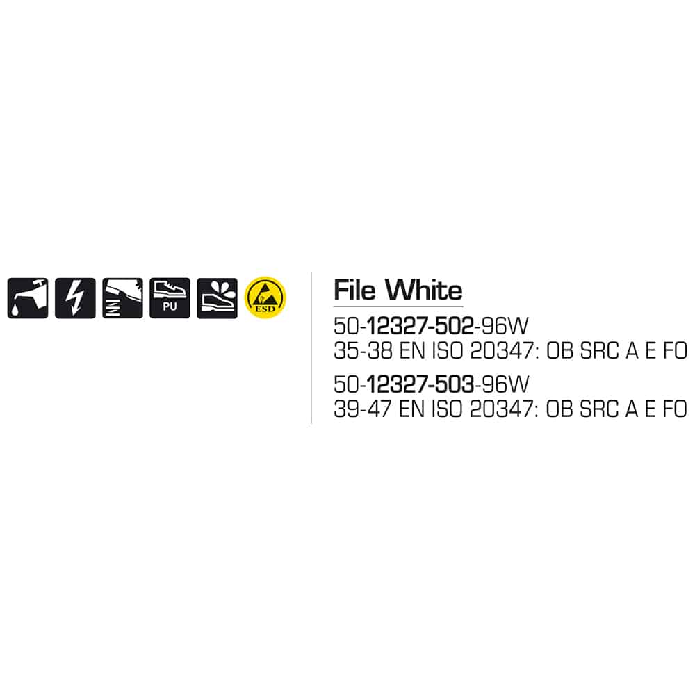 Sievi File White keittiökengät - Image 15