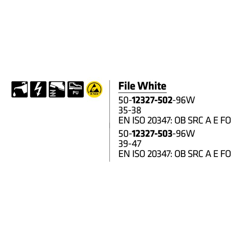 Sievi File White keittiökengät - Image 10