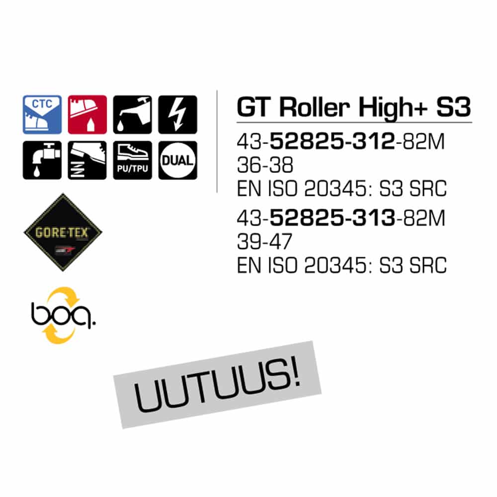 Sievi GT Roller High+ S7 goretex turvakengät BOA®-kiristysmekanismilla - Image 16