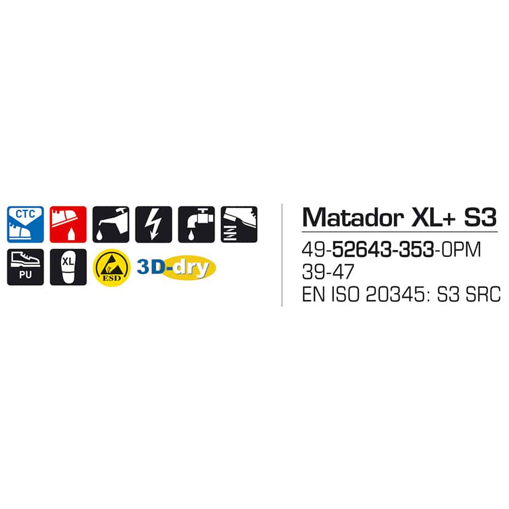 Sievi Matador XL+ S3 turvakengät - Image 16