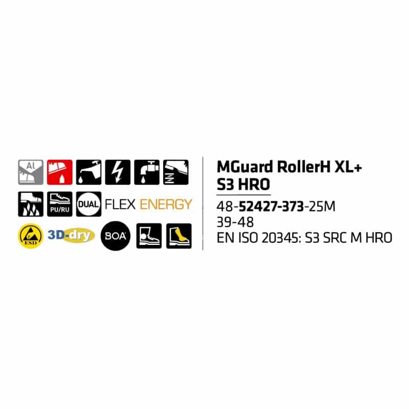 Sievi Mguard RollerH XL+ S3 Hro turvakengät BOA®-kiristysmekanismilla - Image 11