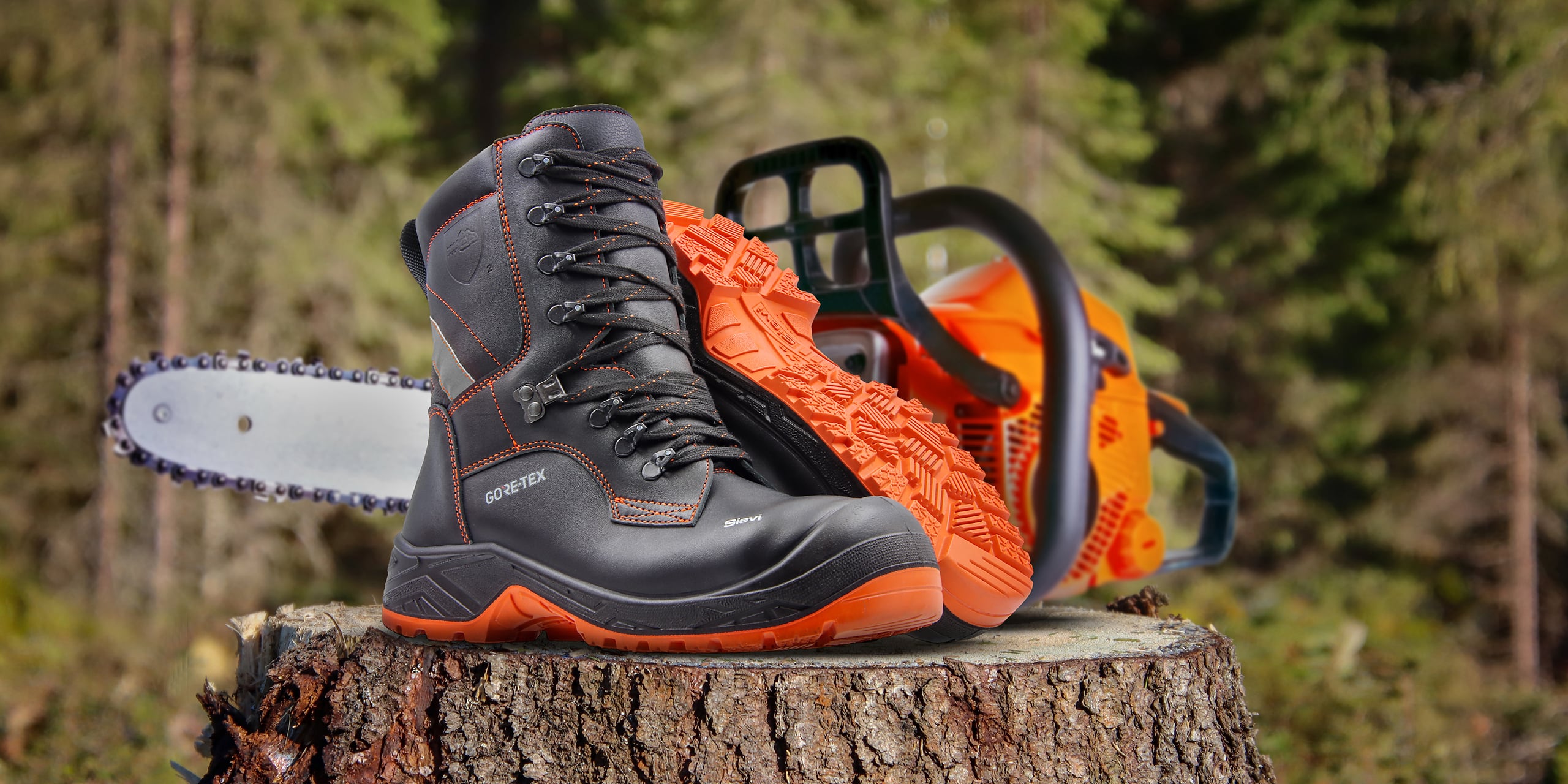 Sievi AL GT Timber XL+ S3HRO goretex viiltosuojatut metsurin turvakengät F1PA - Image 14