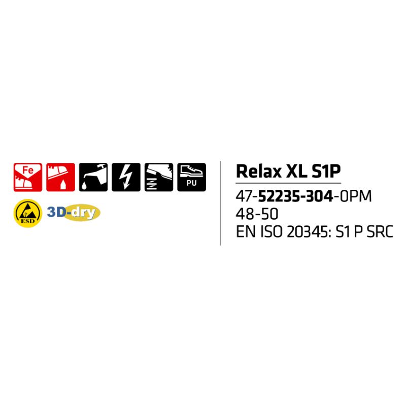 Sievi Relax XL S1P turvakengät - Image 16