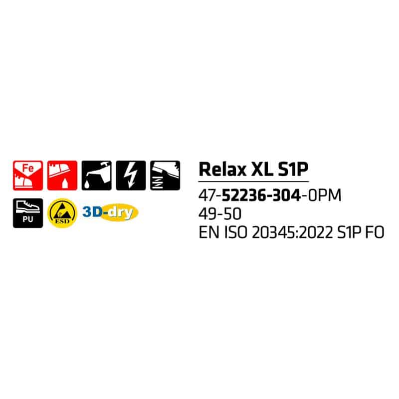Sievi Relax XL S1P turvakengät - Image 10