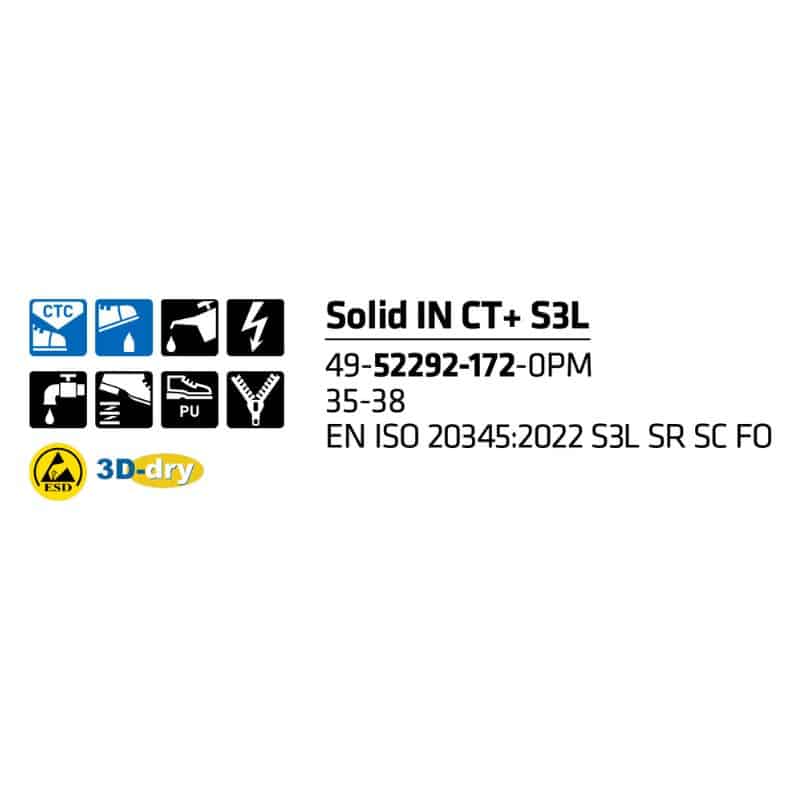 Sievi Solid IN CT XL+ S3L turvakengät 3D-dry®-vuori - Image 6