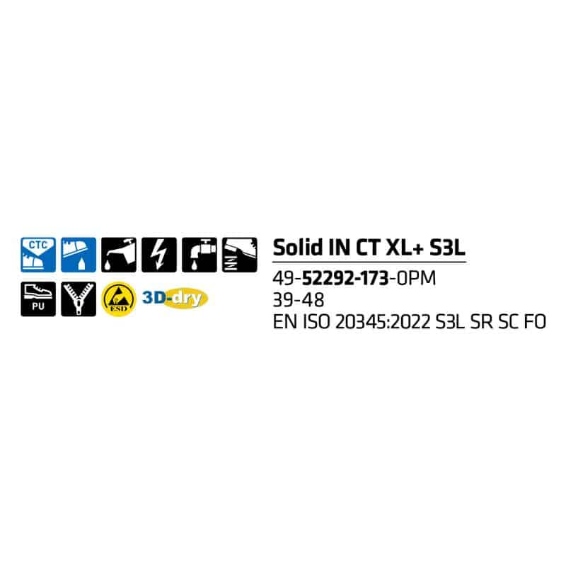 Sievi Solid IN CT XL+ S3L turvakengät 3D-dry®-vuori - Image 7