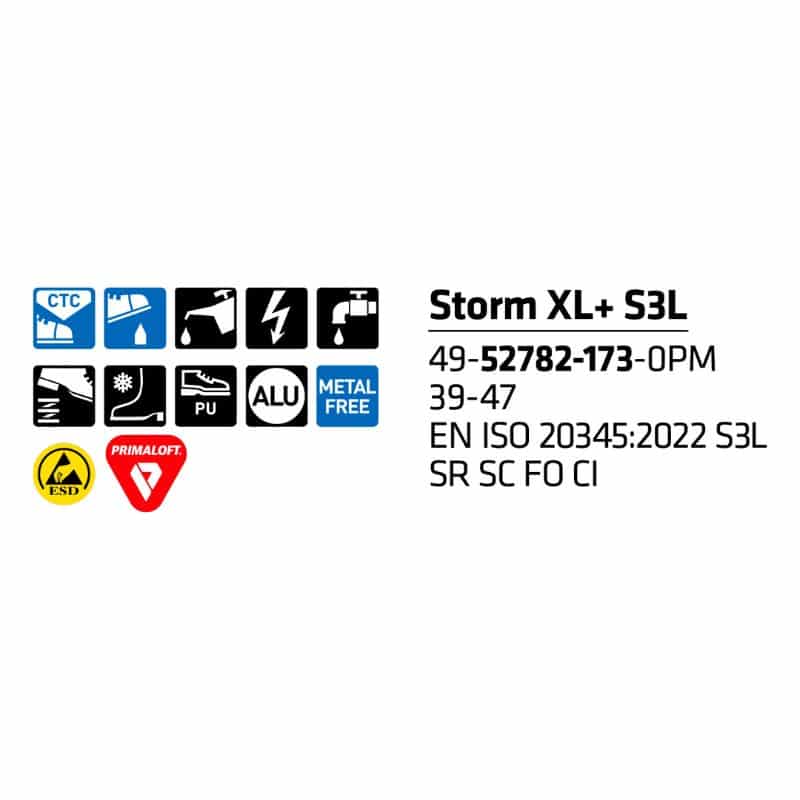 Sievi Storm XL+ S3L turvakengät / saappaat - Image 6