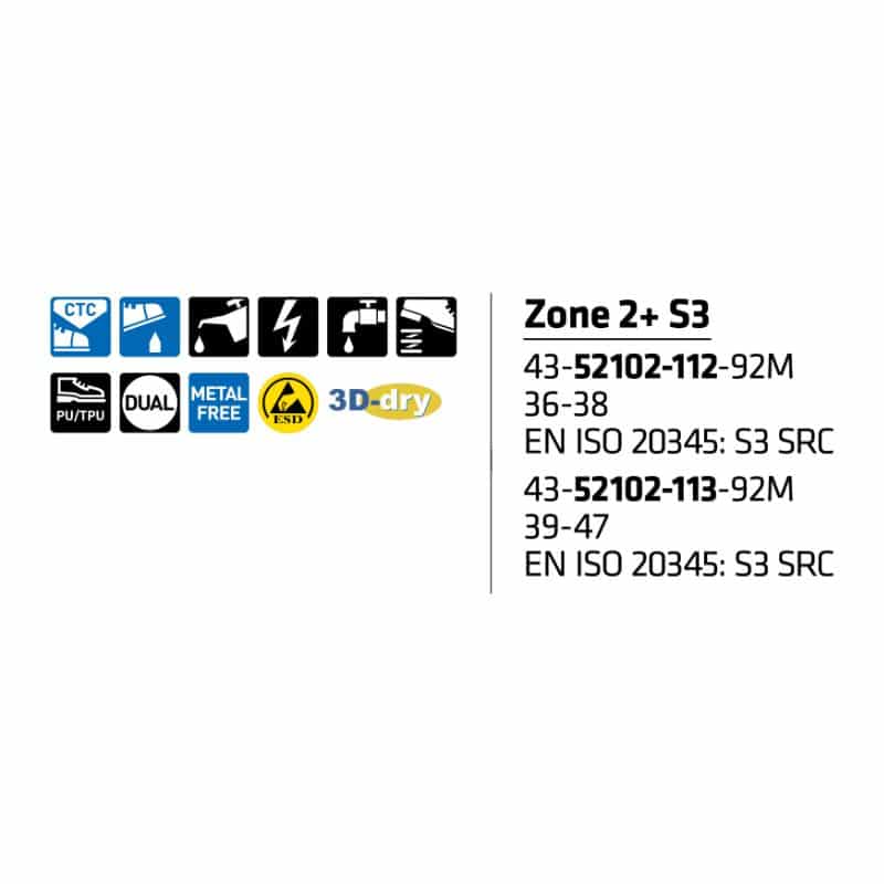 Sievi Zone 2+ S3 turvakengät - Image 9